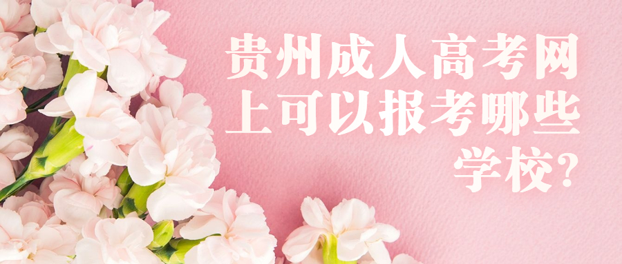 貴州成人高考網(wǎng)上可以報(bào)考哪些學(xué)校?